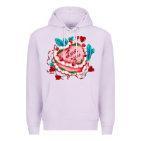 Lilac valentines day cakes olivia creates design Premium Hoodie - OliviaCreatesArt