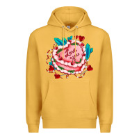 Mustard valentines day cakes olivia creates design Premium Hoodie - OliviaCreatesArt
