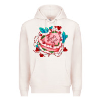 Pale Pink valentines day cakes olivia creates design Premium Hoodie - OliviaCreatesArt