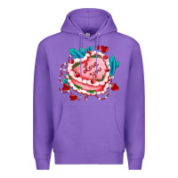 Purple valentines day cakes olivia creates design Premium Hoodie - OliviaCreatesArt