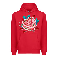 Red valentines day cakes olivia creates design Premium Hoodie - OliviaCreatesArt