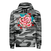 Slate Camo valentines day cakes olivia creates design Premium Hoodie - OliviaCreatesArt