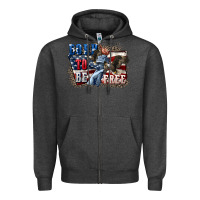 Charcoal Heather Born to be free Zipper Hoodie - CowGirlArtShop