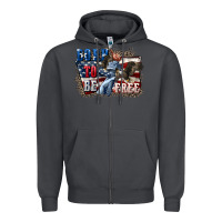 Smoke Born to be free Zipper Hoodie - CowGirlArtShop