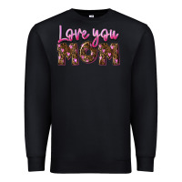 Black love you mom Premium Sweatshirt - FaDigitalArtStudio