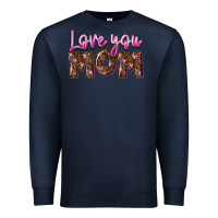 Navy love you mom Premium Sweatshirt - FaDigitalArtStudio