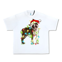 White christmas chocolate boston terrier Urban Heavy Tee - LillyAllenDesigns