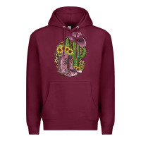 Burgundy Pink Cowboy Boots Premium Hoodie - JahusDesignShop