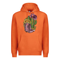 Carrot Pink Cowboy Boots Premium Hoodie - JahusDesignShop