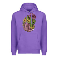 Purple Pink Cowboy Boots Premium Hoodie - JahusDesignShop
