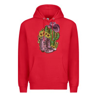 Red Pink Cowboy Boots Premium Hoodie - JahusDesignShop