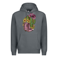 Rock Pink Cowboy Boots Premium Hoodie - JahusDesignShop