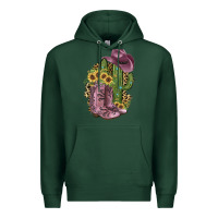 Sports Green Pink Cowboy Boots Premium Hoodie - JahusDesignShop