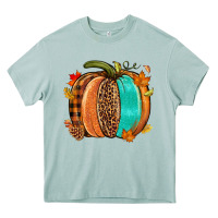 Arona Fall leopard pumpkin Heavy Core Tee - NancyCooperArtShop