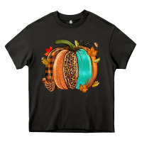 Asphalt Fall leopard pumpkin Heavy Core Tee - NancyCooperArtShop