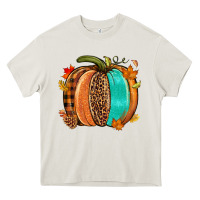Fall Leopard Pumpkin Heavy Core Tee | Teevron