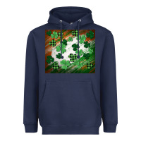 Navy St. patricks day Heavyweight Hoodie - FaDigitalArtStudio