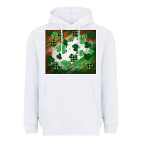 White St. patricks day Heavyweight Hoodie - FaDigitalArtStudio