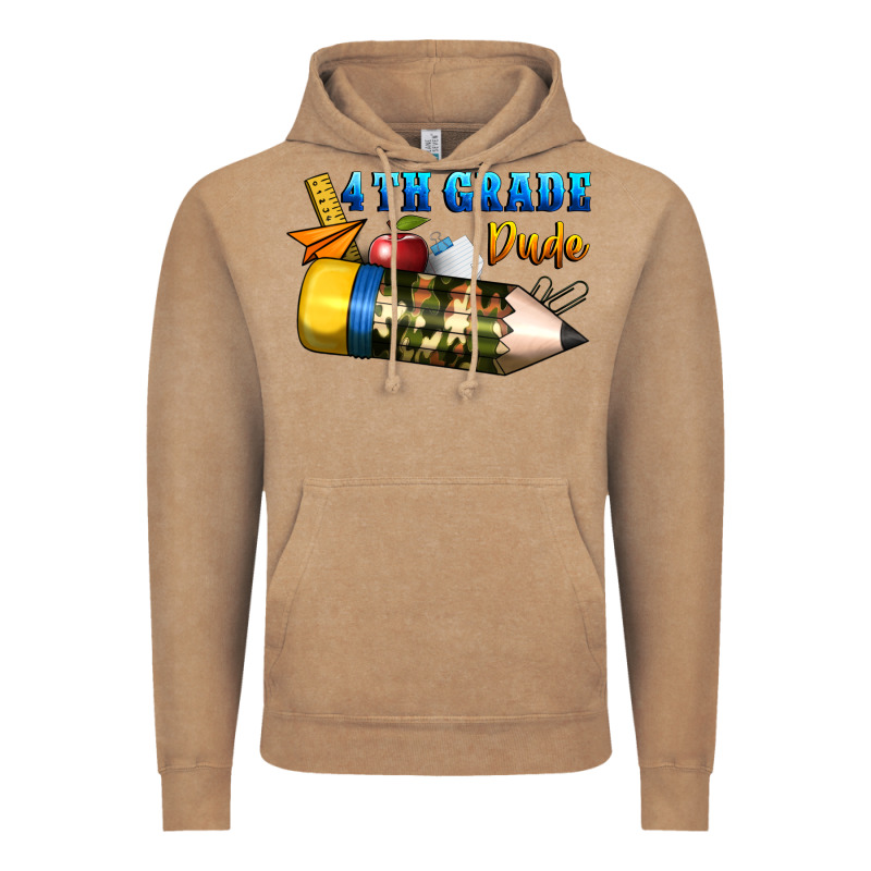 4 Th Grade Dude Vintage Hoodie by BundleAndBundleShop | Teevron