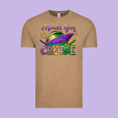 Mardi Gras Cruise Celebration Vintage Tee Designed By Lillyallendesigns