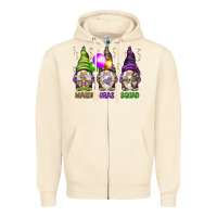 Sandshell Mardi Gras squad with gnomies Zipper Hoodie - HowdyJamesFarm