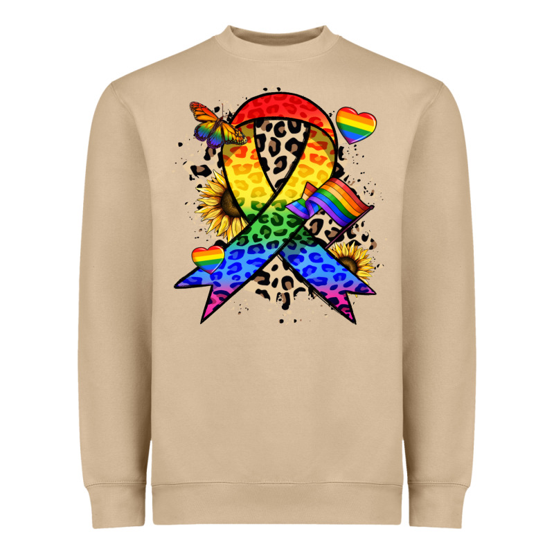 Pride Ribbon Heavyweight Sweatshirt by NancyCooperArtShop | Teevron