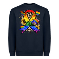 Navy Pride ribbon Heavyweight Sweatshirt - NancyCooperArtShop