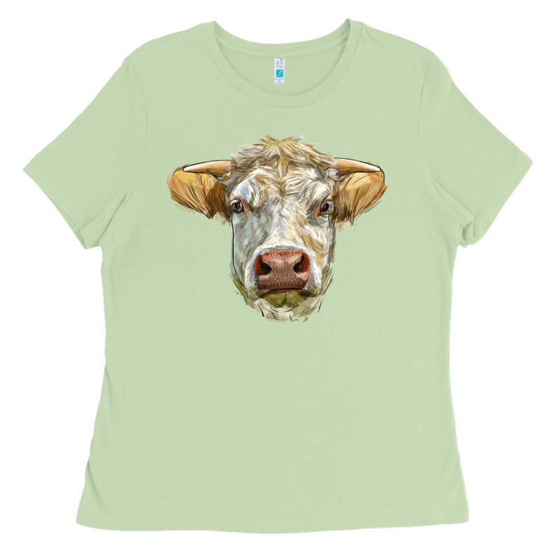 Charolais Bull Face Ladies Tee by LillyAllenDesigns | Teevron
