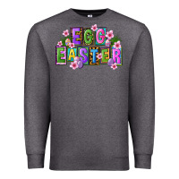 Charcoal Heather egg and easter Premium Sweatshirt - FaDigitalArtStudio