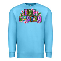 Ocean Blue egg and easter Premium Sweatshirt - FaDigitalArtStudio
