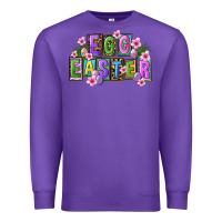 Purple egg and easter Premium Sweatshirt - FaDigitalArtStudio