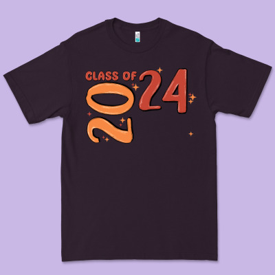 Custom Class Of 2024 Name Of School Font  Super Sn Premium Tee Designed By Maliassmallbusiness