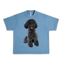 Pebble Blue black poodles dog Urban Heavy Tee - LillyAllenDesigns