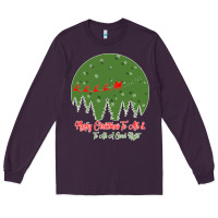 Plum Merry Christmas To All To All A Good Night Long Sleeve Tee - Bettercallsaul