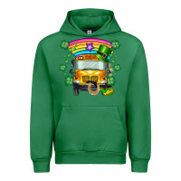 Emerald st. patricks day school bus Urban Hoodie - SublimationCraftShop