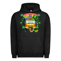 Pigment Black st. patricks day school bus Urban Hoodie - SublimationCraftShop