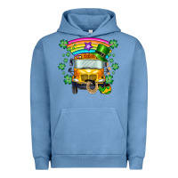 Pigment Pebble Blue st. patricks day school bus Urban Hoodie - SublimationCraftShop