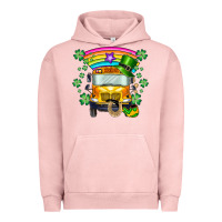 Pigment Salmon st. patricks day school bus Urban Hoodie - SublimationCraftShop