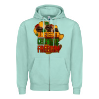 Seafoam Juneteenth celebrate freedom Zipper Hoodie - HowdyJamesFarm
