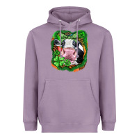 Lavender St. Patrick's day cow Heavyweight Hoodie - FaDigitalArtStudio