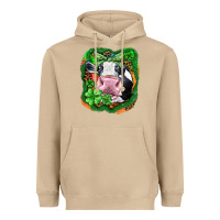 Mushroom St. Patrick's day cow Heavyweight Hoodie - FaDigitalArtStudio