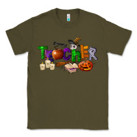 Army Green halloween teacher Classic Tee - LillyAllenDesigns