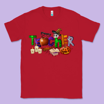 Halloween Teacher Classic Tee Designed By Lillyallendesigns