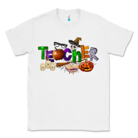White halloween teacher Classic Tee - LillyAllenDesigns
