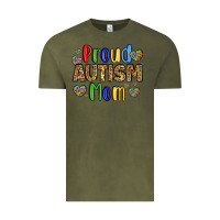 Vintage Olive proud autism mom design Vintage Tee - LillyAllenDesigns