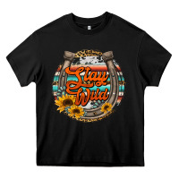 Black stay wild horseshoe Heavy Core Tee - Jasminsmagicworld