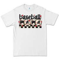 White baseball mama Premium Tee - MaliasSmallBusiness