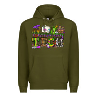 Army Green mardi gras pharmacy tech Premium Hoodie - OliviaCreatesArt
