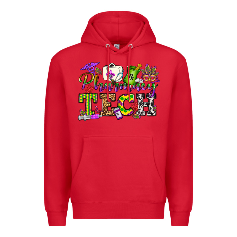 Mardi Gras Pharmacy Tech Premium Hoodie by OliviaCreatesArt | Teevron