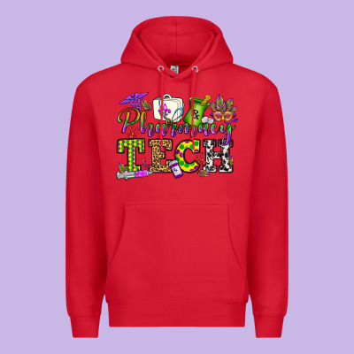 Mardi Gras Pharmacy Tech Premium Hoodie Designed By Oliviacreatesart